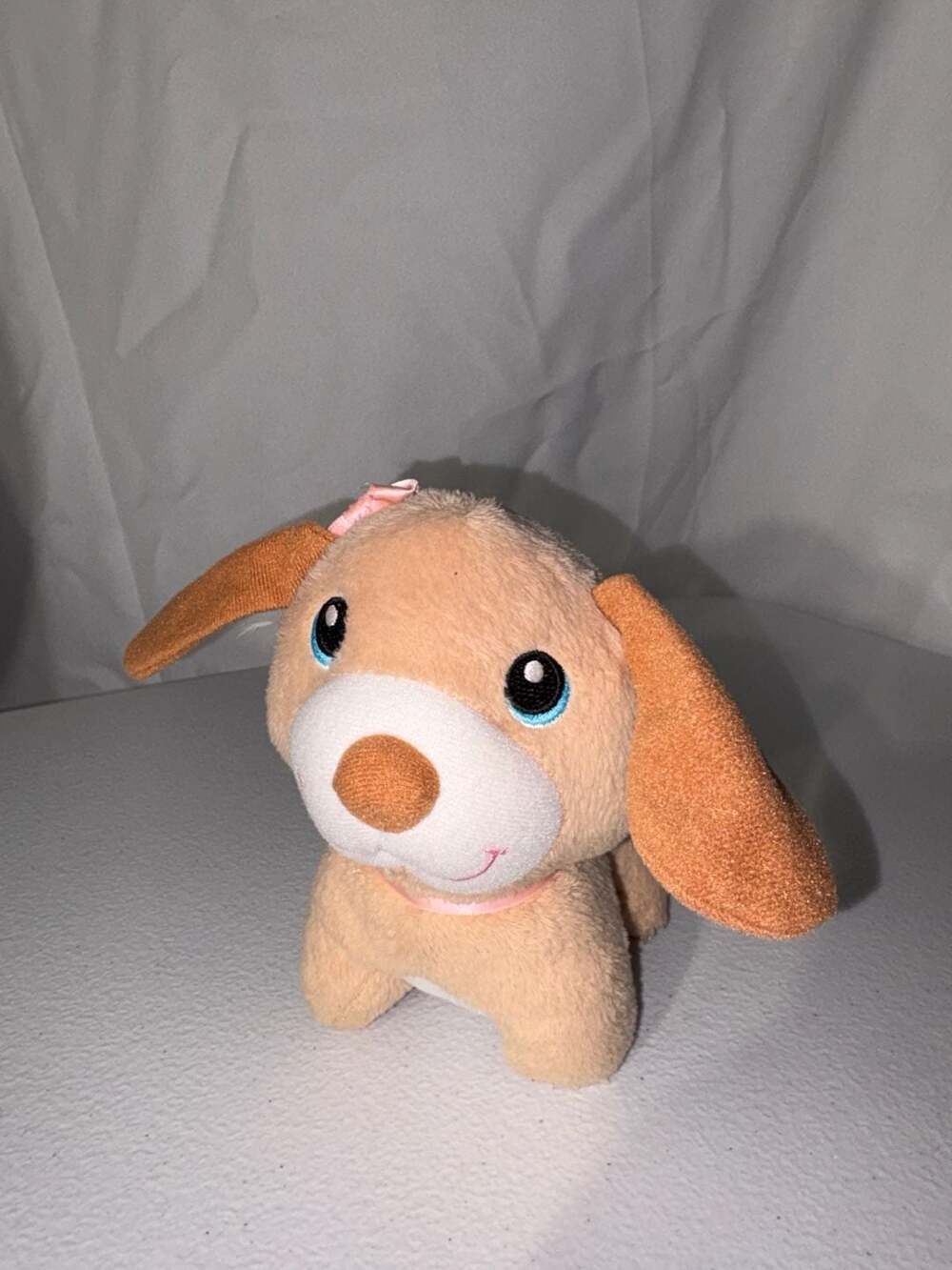 Vtech Care For Me Learning Carrier Girl Puppy Dog Sewn Eyes Plush 6" Replacement
